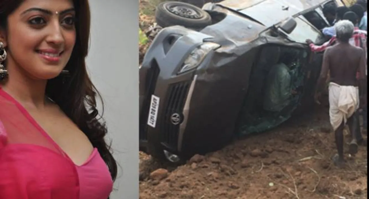 Actress Pranitha Subhash escapes unhurt in road accident