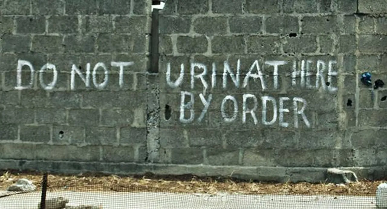 Peeing in public would get you 'felicitated' in Hyderabad