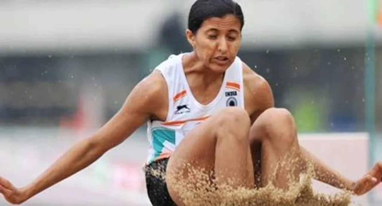 Mayookha wins gold in Asian Indoor Athletics