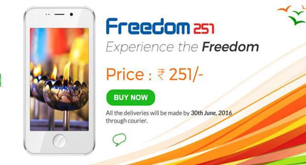 Amid controversies, Freedom 251 up for booking on Day 3