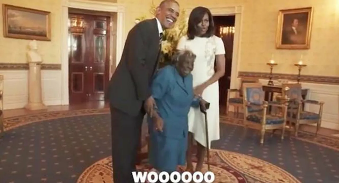 Happiness at 106 in White House!