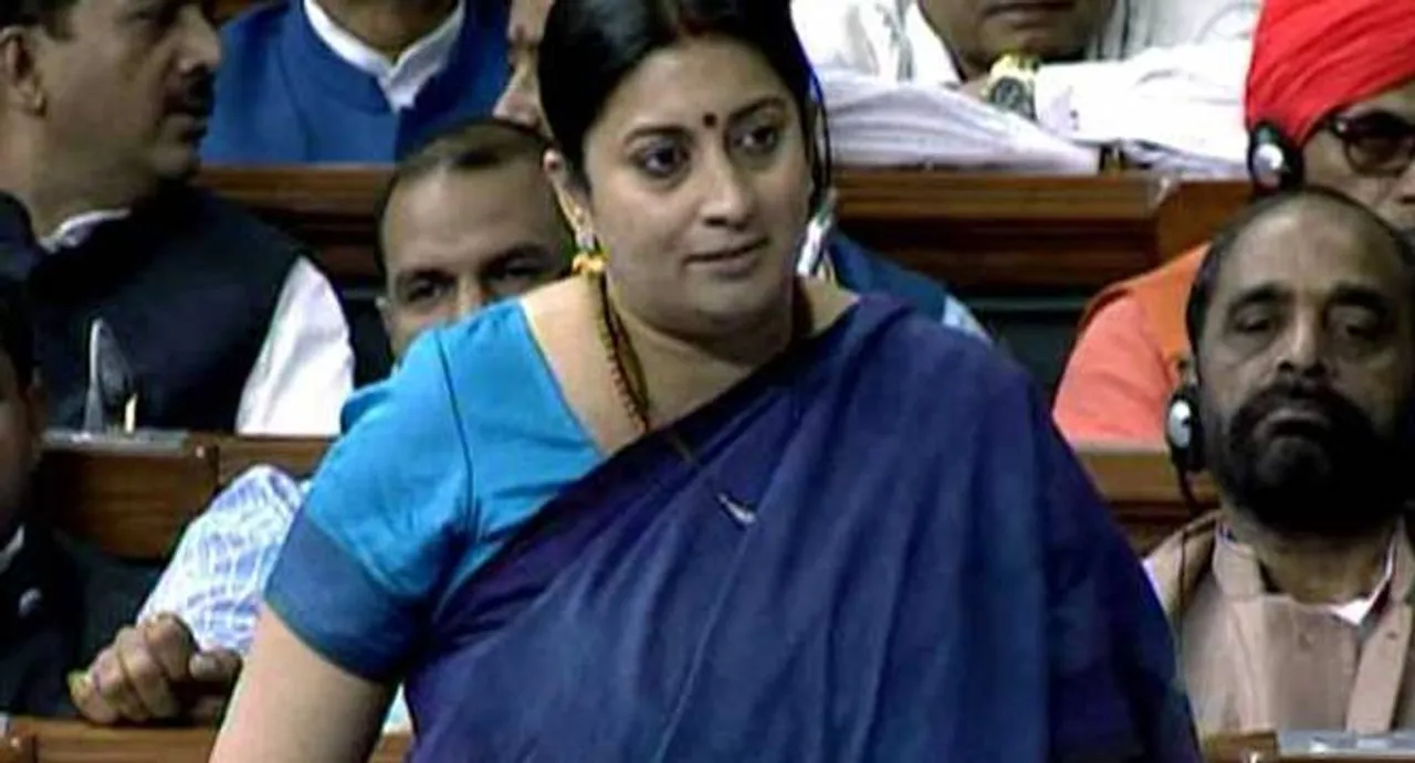 Emotional Smriti Irani counters Opposition in Parliament over Rohith Vemula suicide