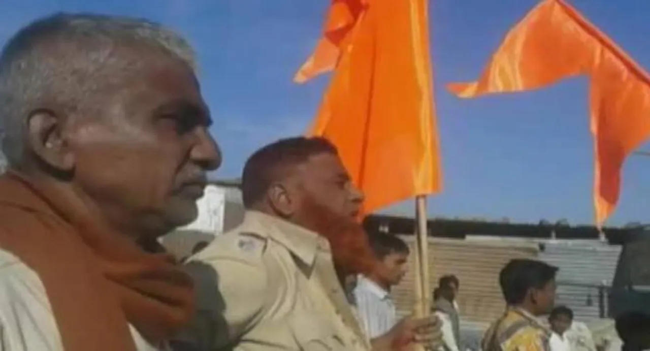 WATCH: Muslim cop beaten, forced to hoist saffron flag in Latur; 16 arrested