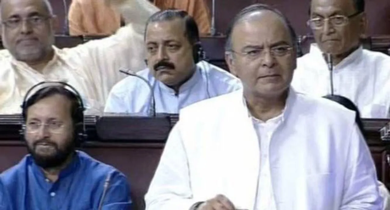 Finance minister Arun Jaitley presents Economic Survey in Parliament