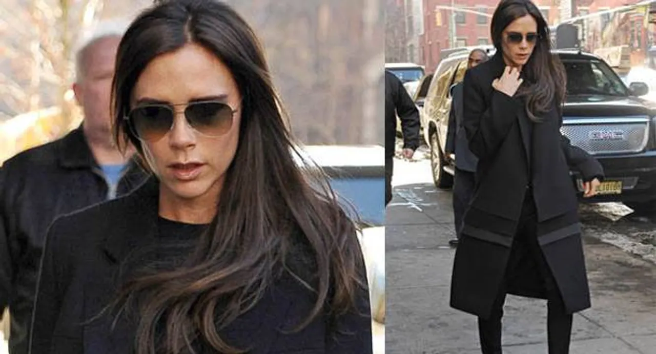 Victoria Beckham ditches heels for flats