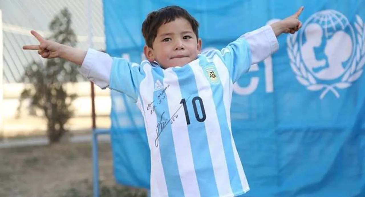 Lionel Messi sends signed jersey to his youngest fan Murtaza who earlier wore plastic bag shirt