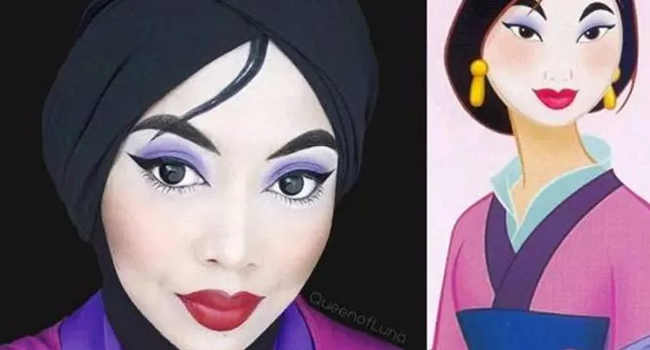 Makeup artist creates different Disney characters with her 'Hijab'