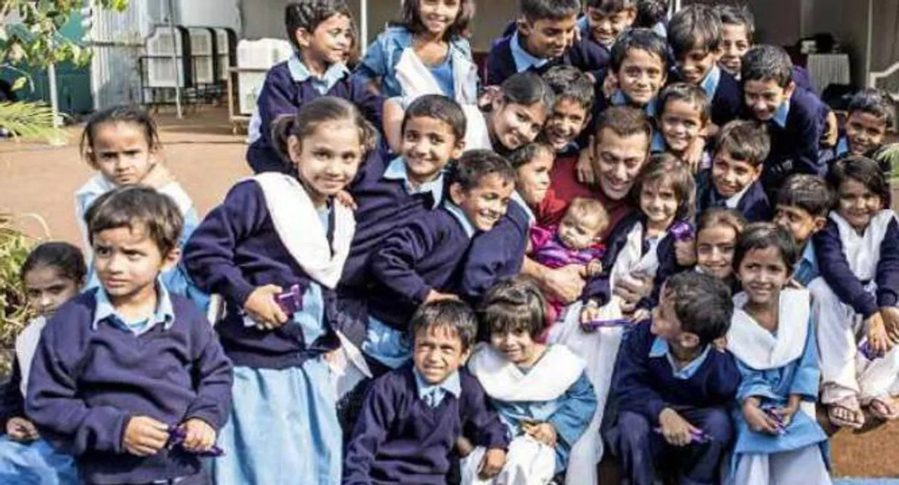 Salman Khan shoots with kids for 'Sultan'