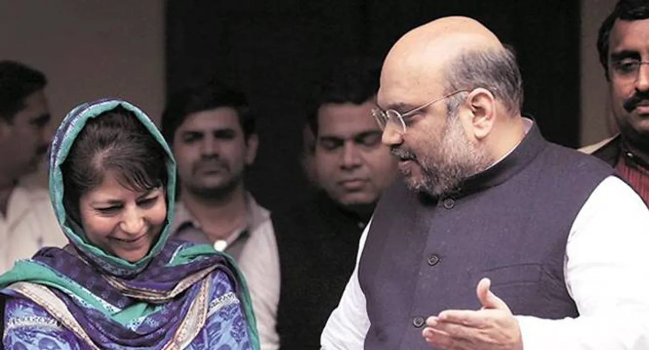 After Mehbooba's hints, BJP pushes for early govt formation