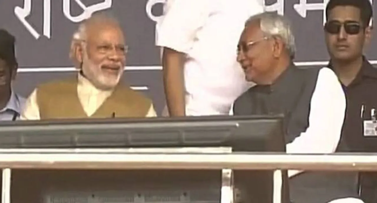 Narendra Modi, Nitish Kumar share stage and smiles in Bihar