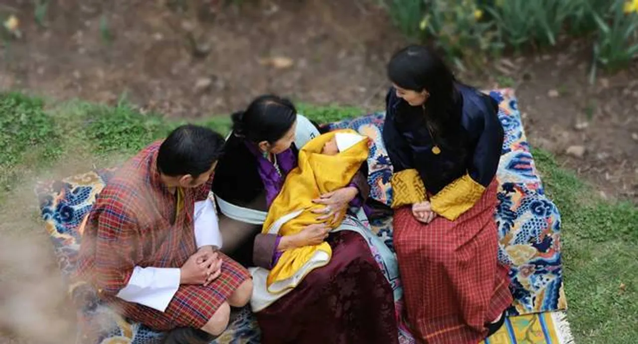 Bhutan welcomes their newly born prince by planting 108,000 trees each with a prayer