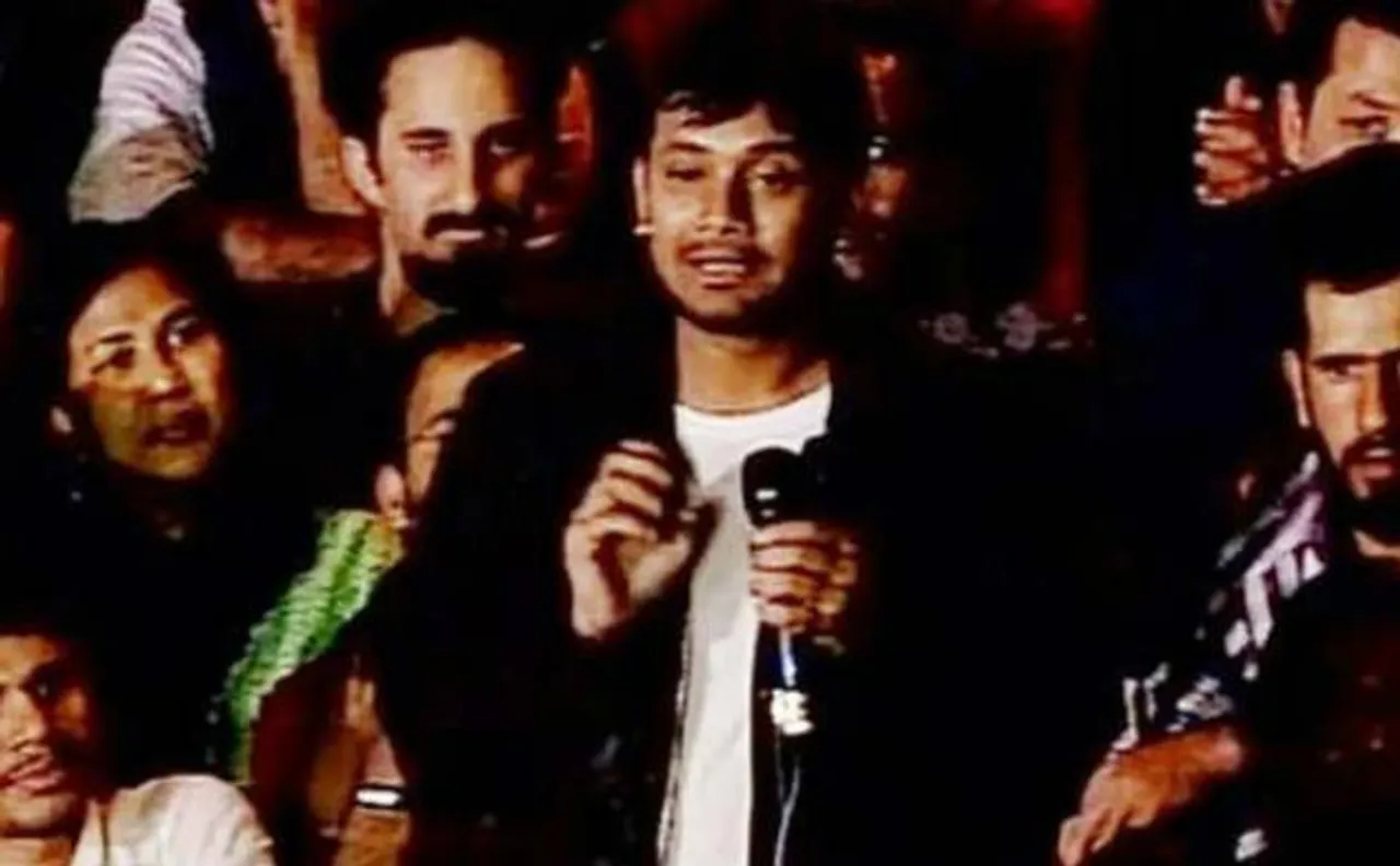 Kanhaiya led students march demanding release of Umar, Anirban 
