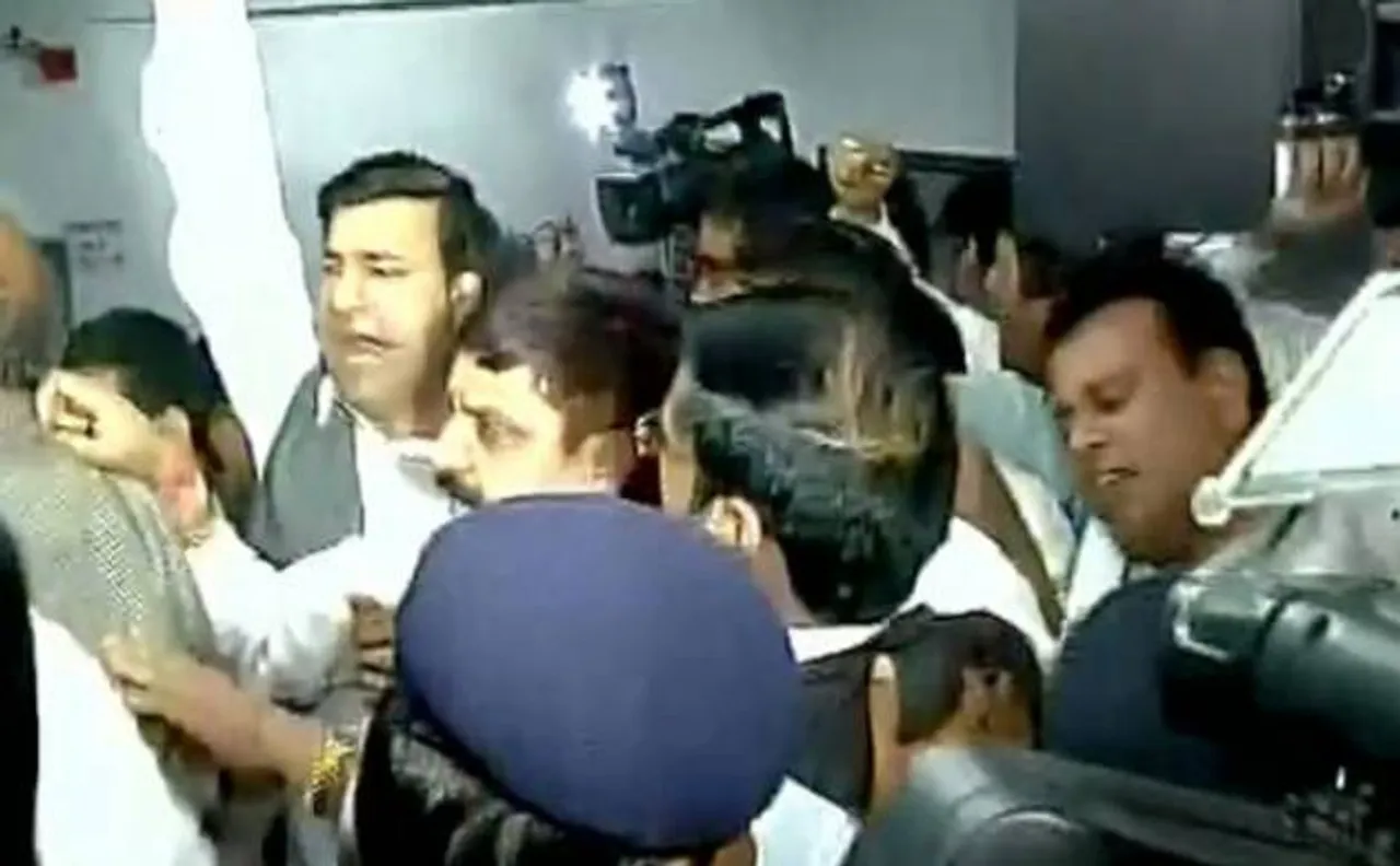 Uttarakhand ministers fight over Finance Bill in Assembly, BJP stakes claim to form govt