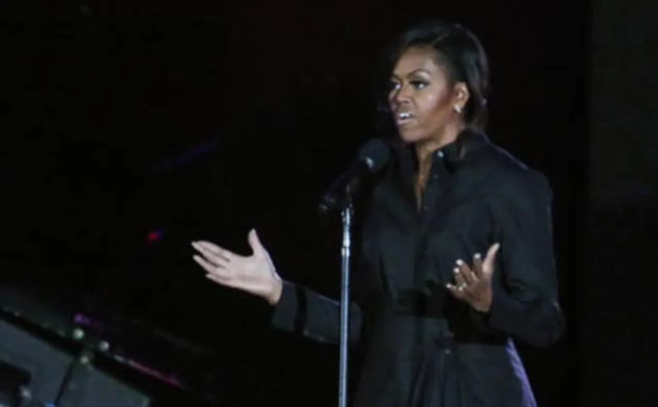 Michelle Obama wears Naeem Khanâ€™s Kashmiri creation in Cuba