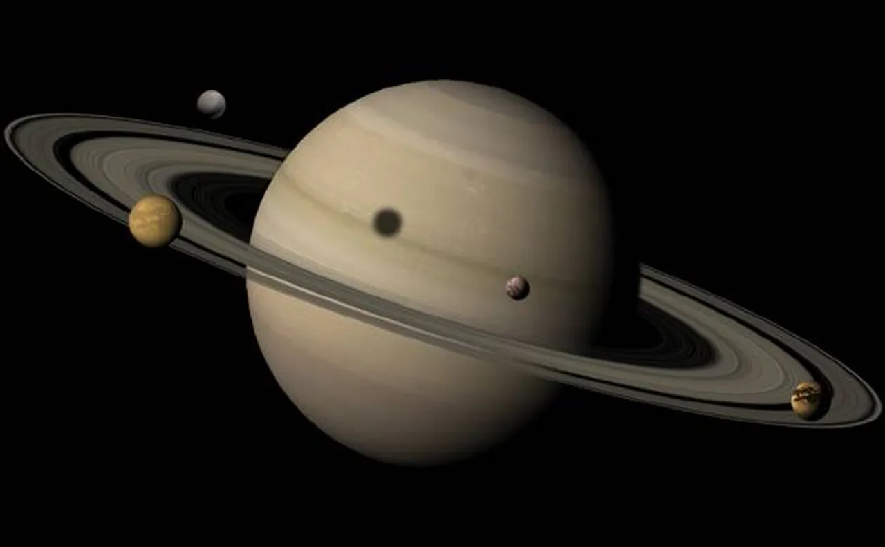 Moons of Saturn may have born after dinosaurs