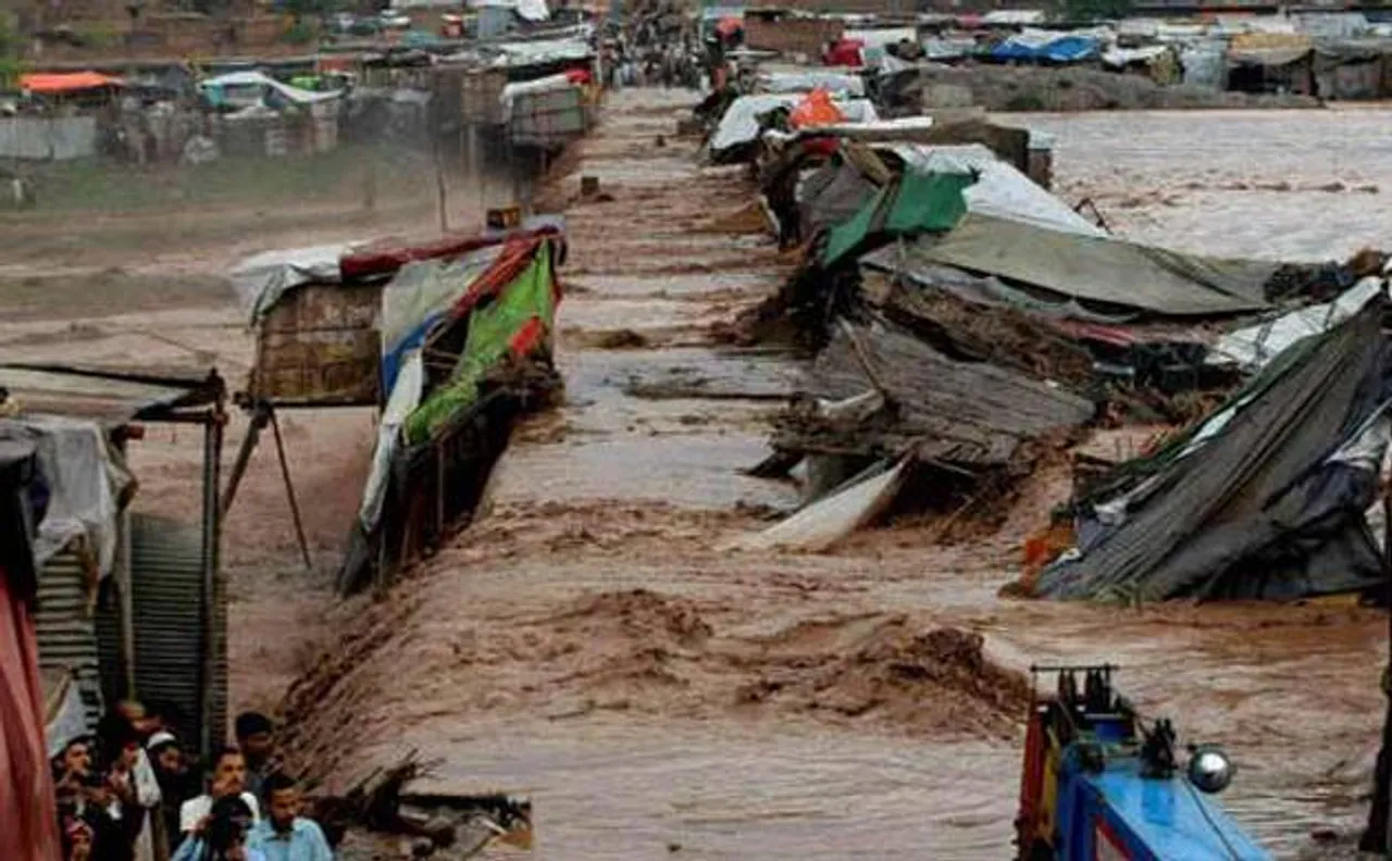 Flash floods triggered by rains leave at least 57 dead in northwest Pakistan, PoK