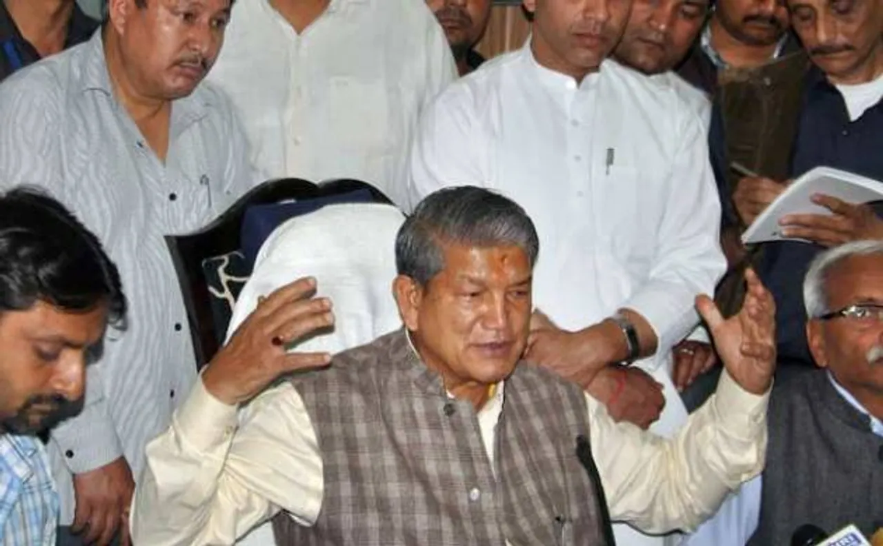 Harish Rawat accuses BJP of luring Congress MLAs; BJP rubbishes charge
