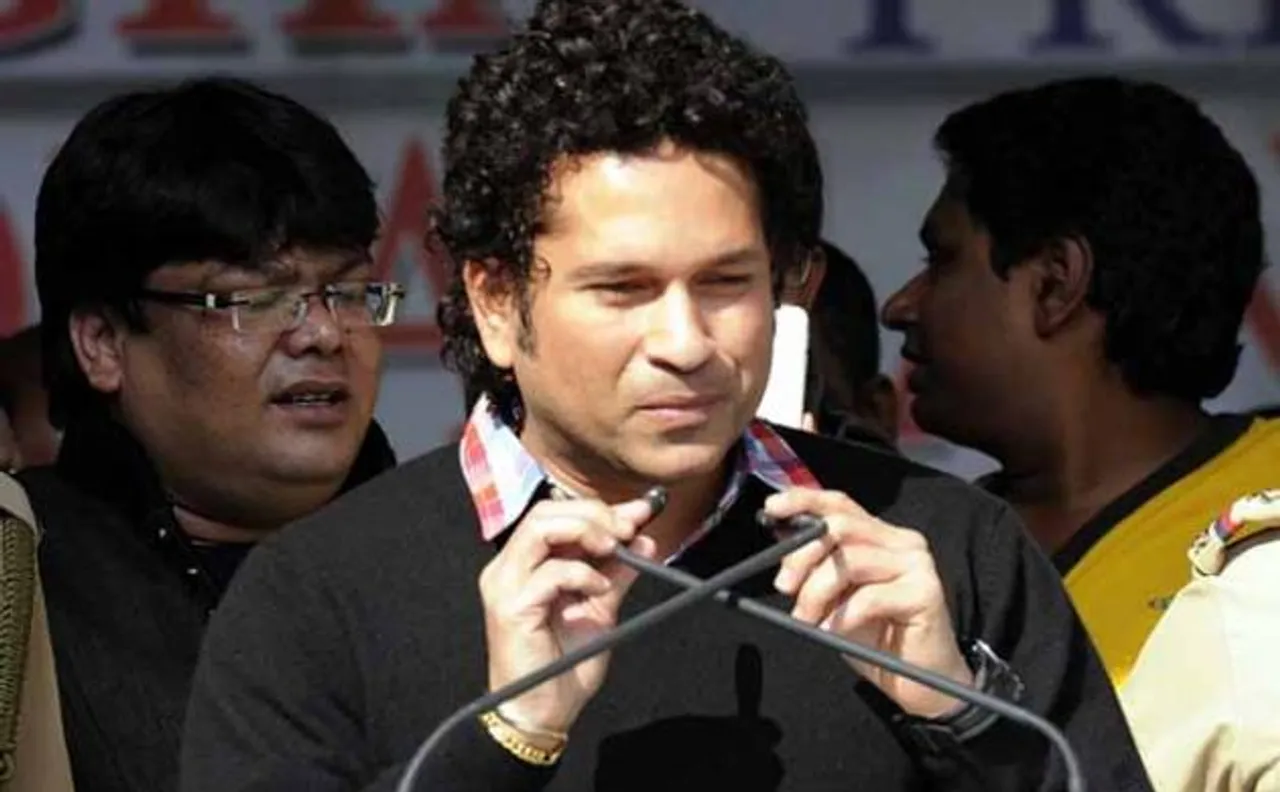 Tendulkar tells young cricket aspirants to sweat it out