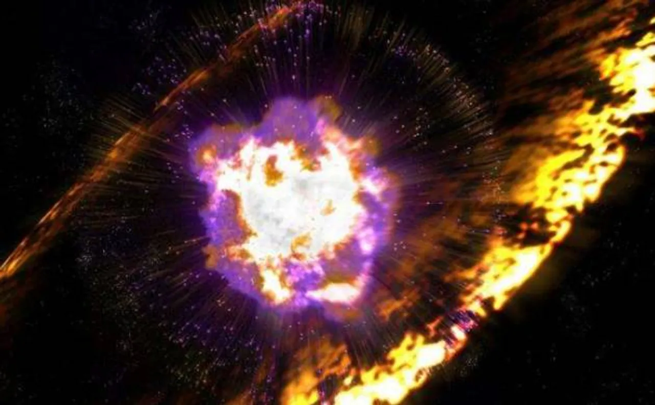 Astronomers believe these supernovae showered Earth with radioactive debris