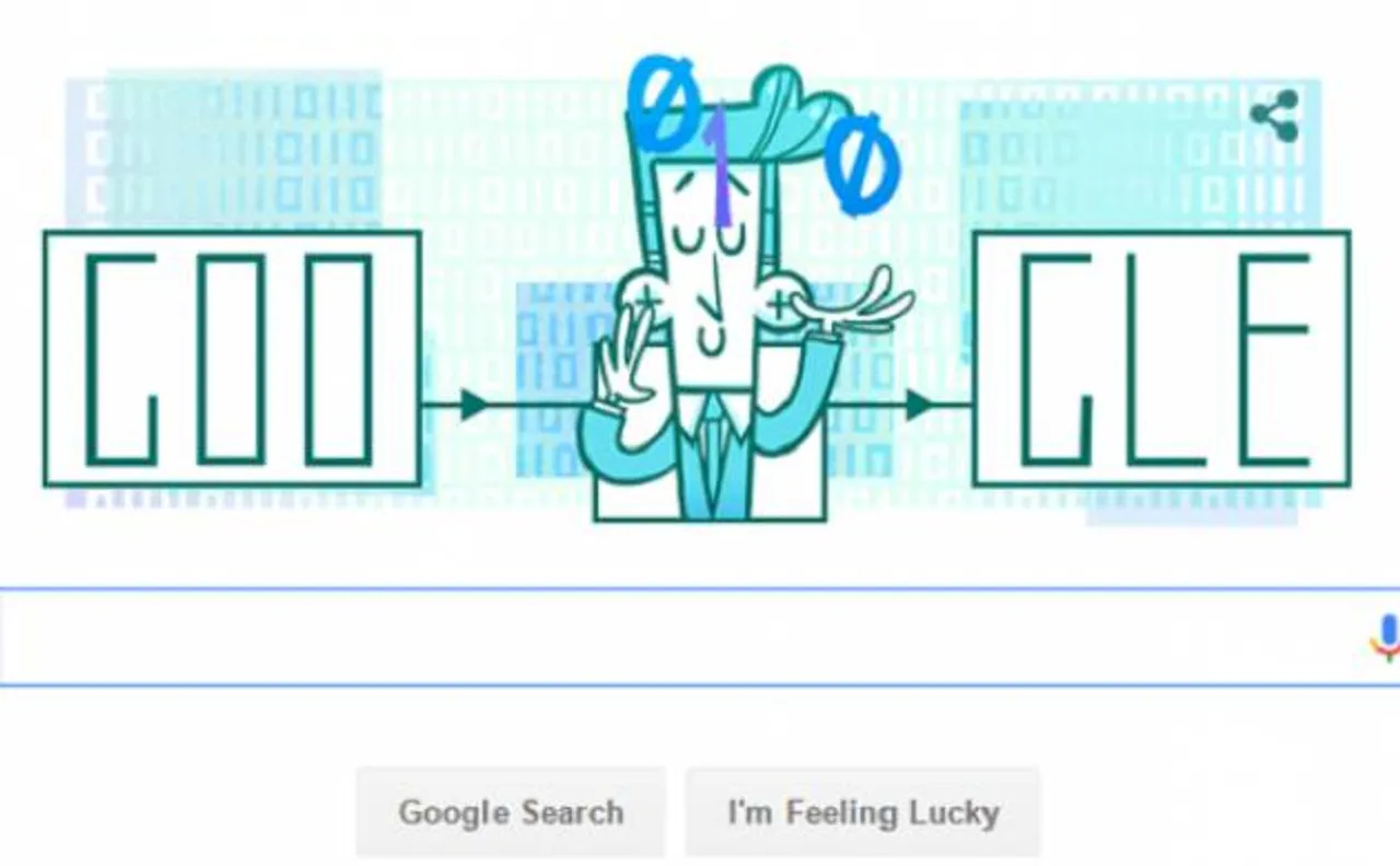 Google doodle honours father of information theory, Claude Shannnon on his 100th birthday