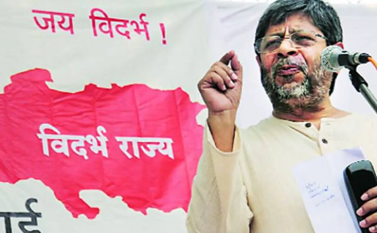 Aney hoists 'Vidarbha flag' in Nagpur, to intensify movement