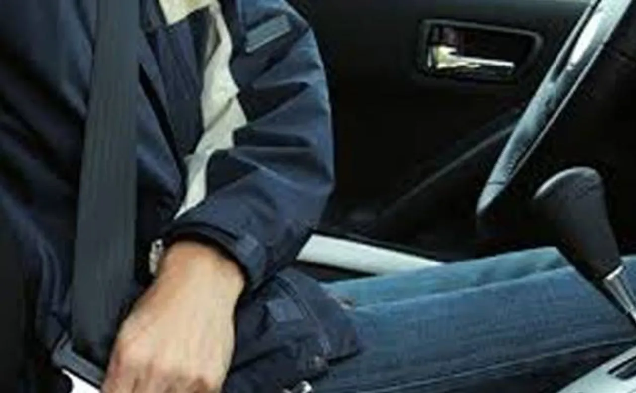 Car driver challaned for not wearing helmet