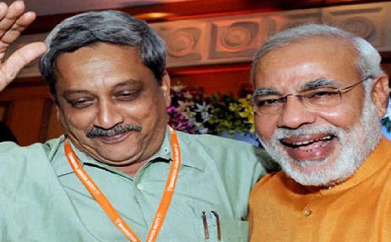 PM Narendra Modi praises Manohar Parrikar for his speech in Rajya Sabha on VVIP chopper deal