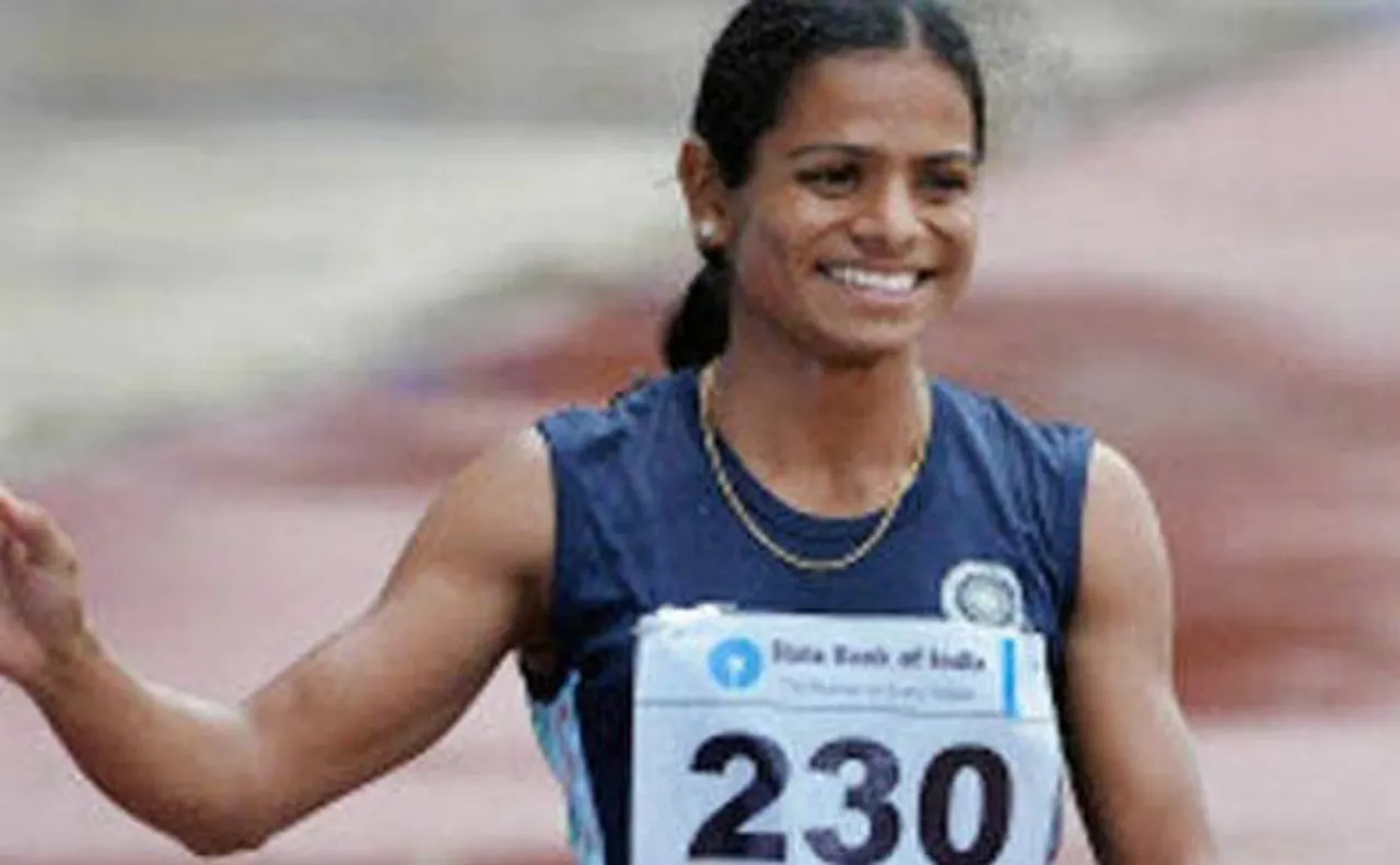 Dutee shines again, wins women's 100m dash