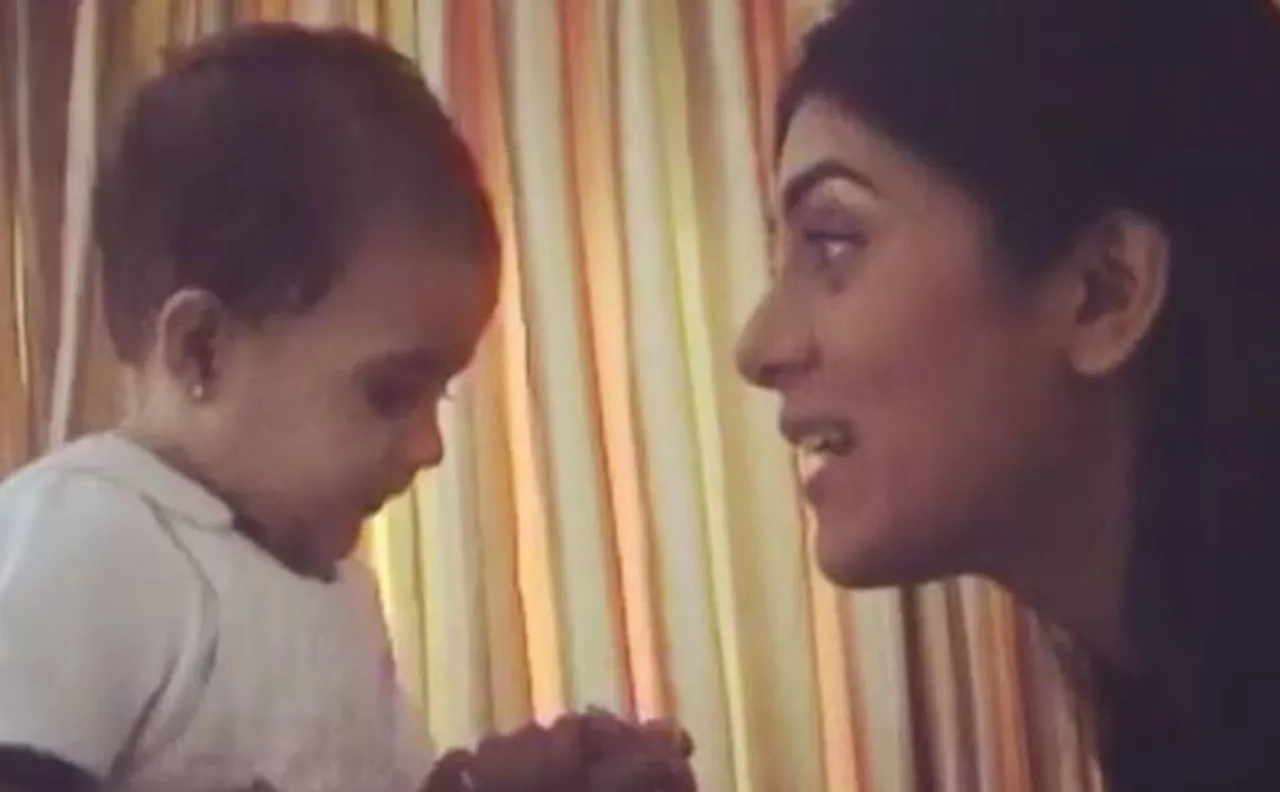 A day before, mother Sushmita Sen shares an awwdorable video of daughter's childhood