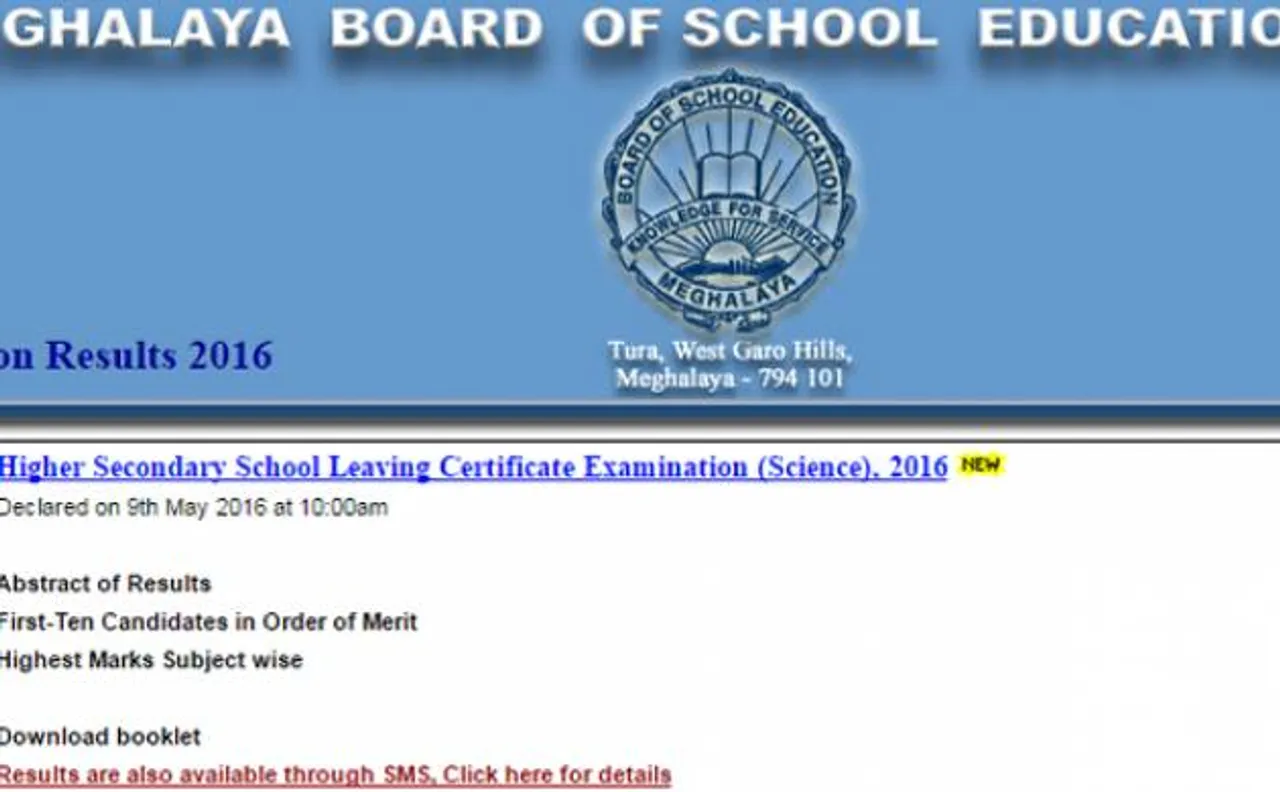 MBOSE HSSLC Class 12th exam results 2016 declared: Here are the toppers