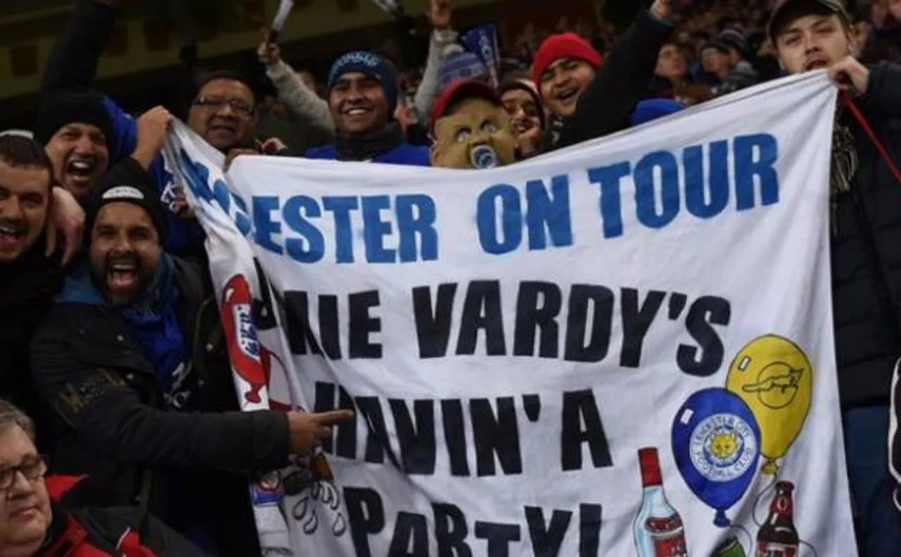 Leicester City fans cause 'biggest Vardyquakes'