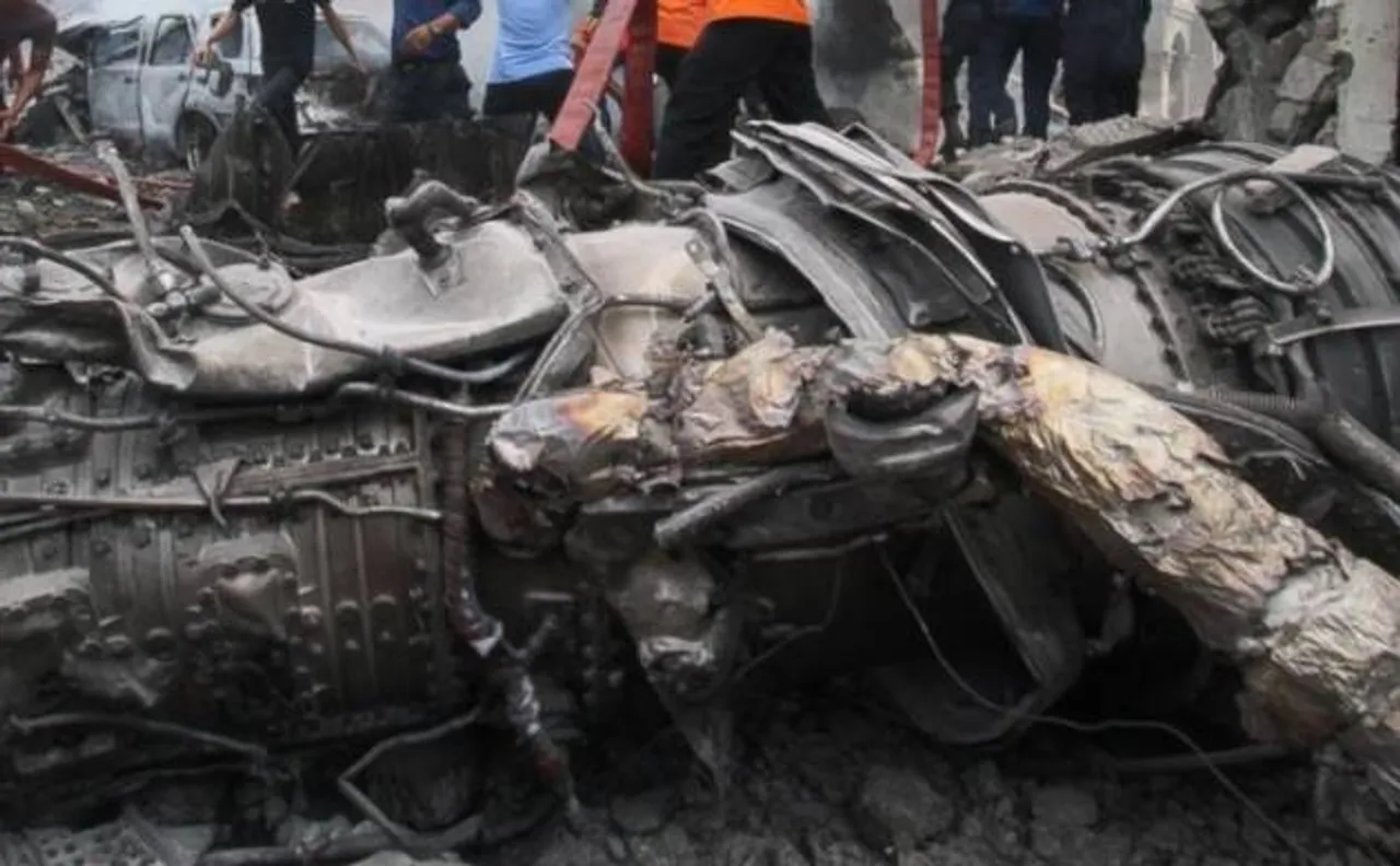 Chinese Naval fighter jet crashes in China; crew ejected safely