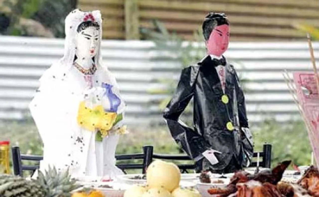 Ghost wedding with woman corpse held in China's Shanxi