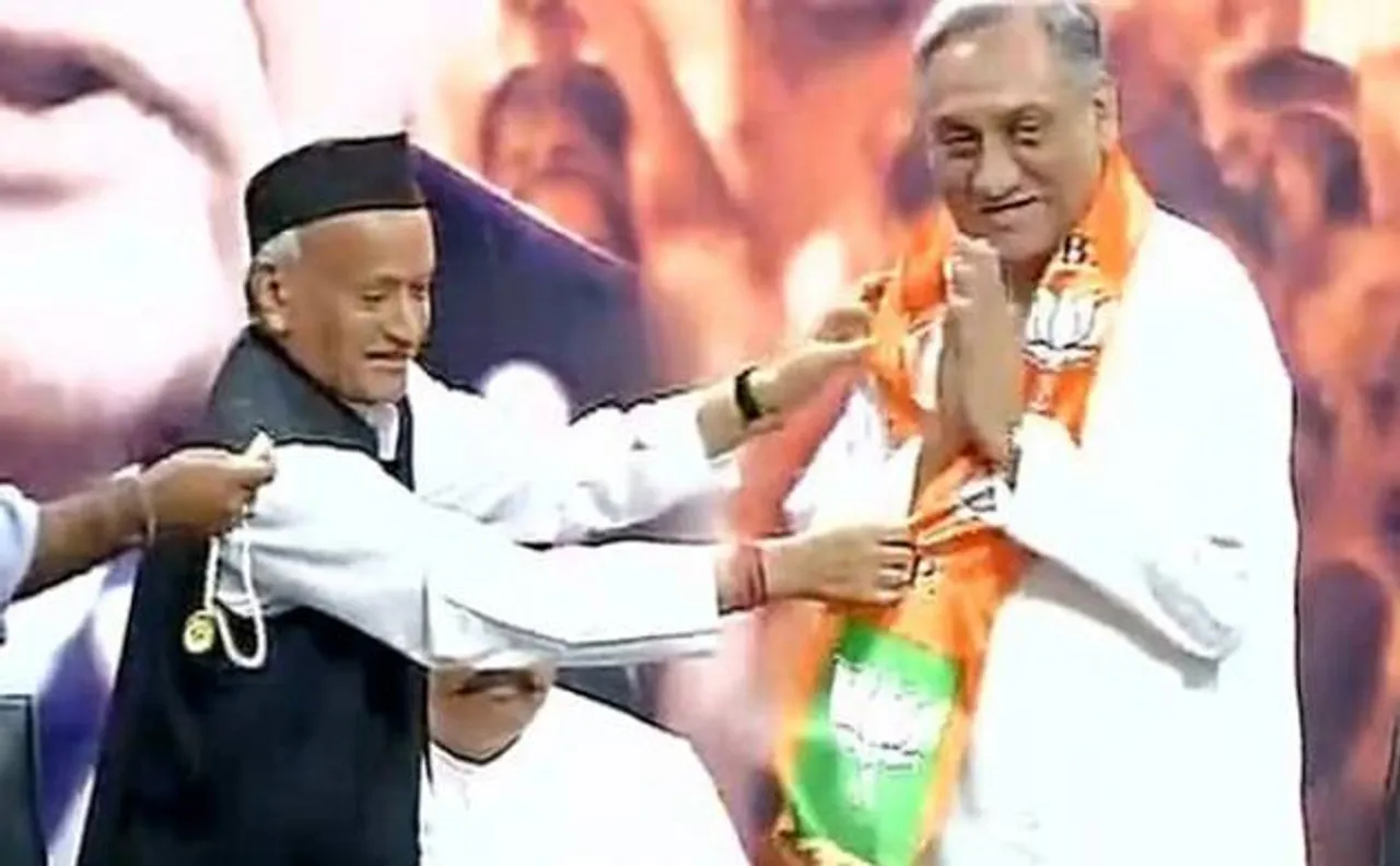 Nine rebel Congress leaders including Vijay Bahuguna join BJP