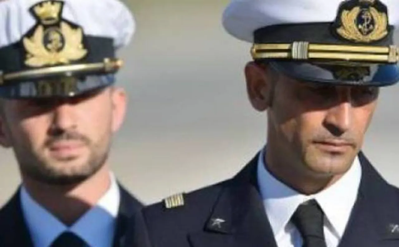 Accused Italian marine returns home from India