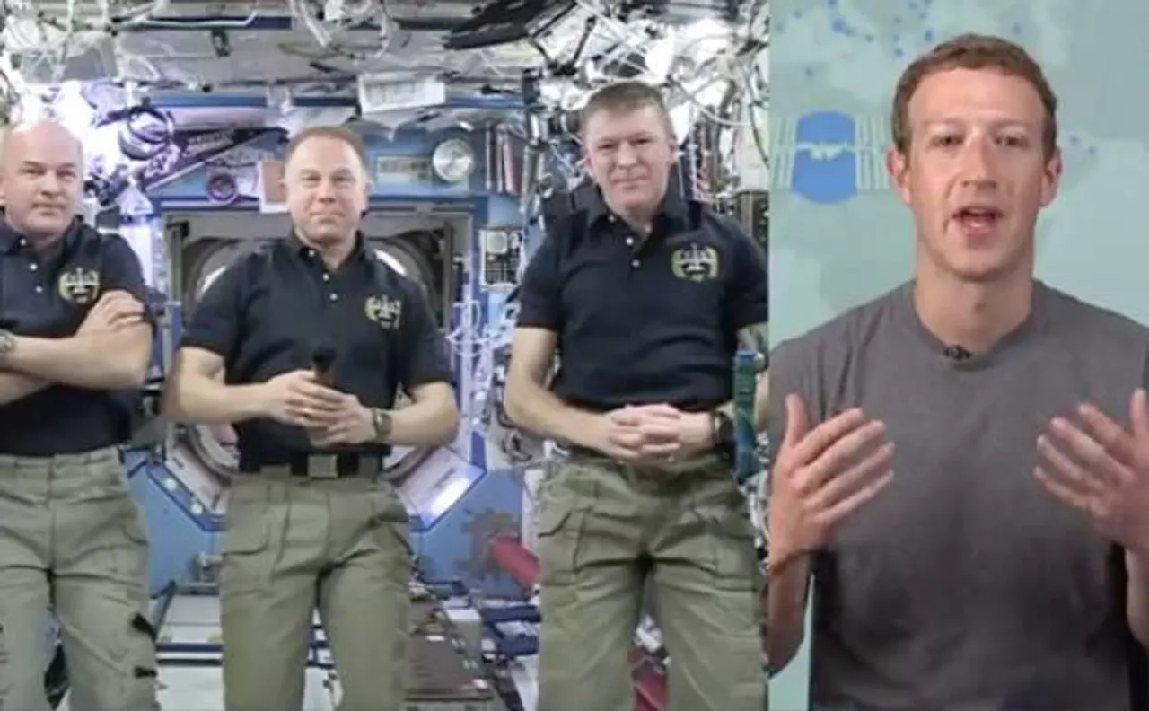 Mark Zuckerberg holds Facebook Live chat with ISS astronauts