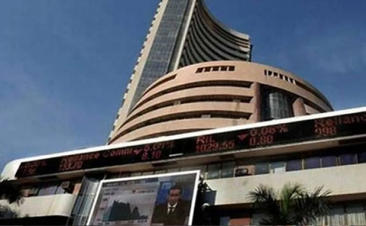 Sensex edges up in see-saw trade on monsoon, fund inflows