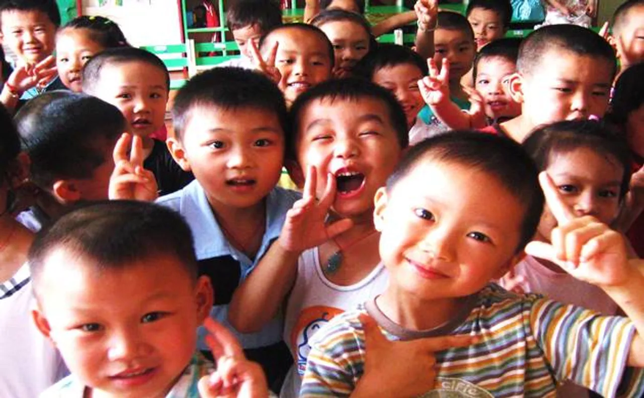 Chinese children 8-cm taller than four decades ago: Survey