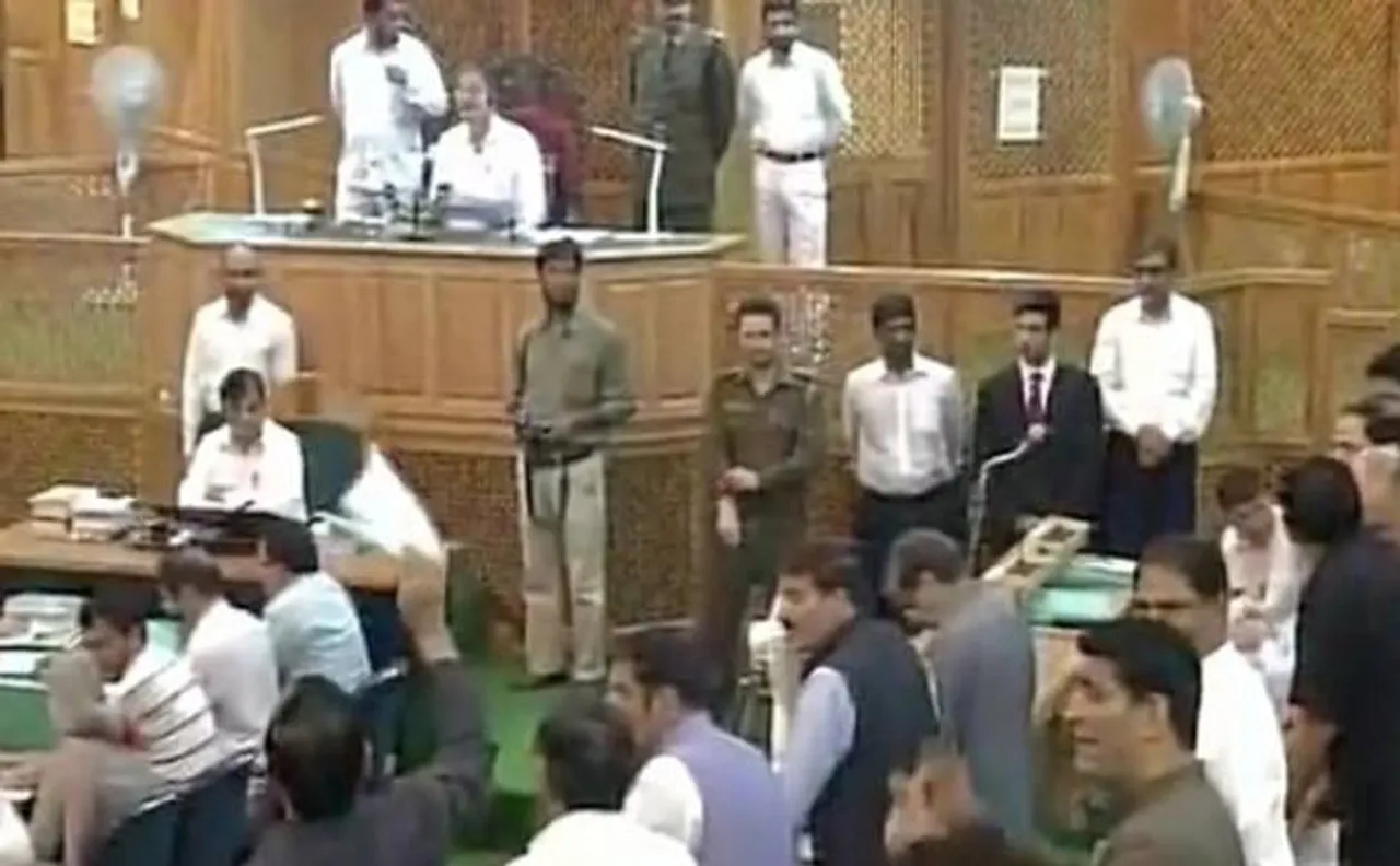 Pandemonium in J&K Assembly over violence in Jammu