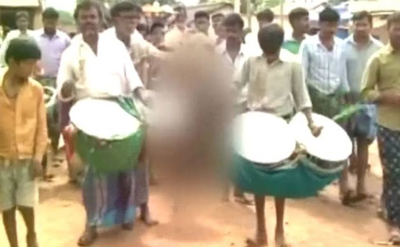 Bizarre ritual: Boy paraded naked to please rain god in drought-hit Karnataka village