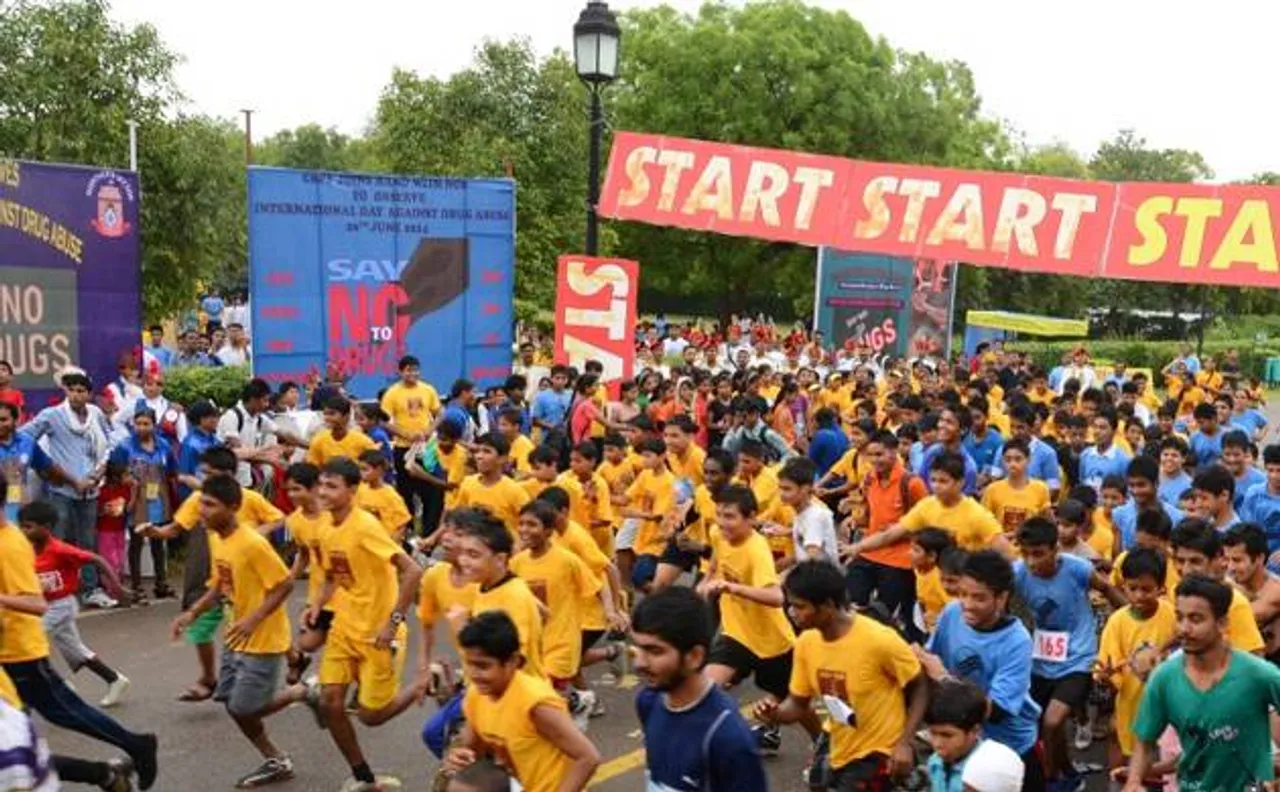 Walkathon in Delhi to create awareness against drug abuse