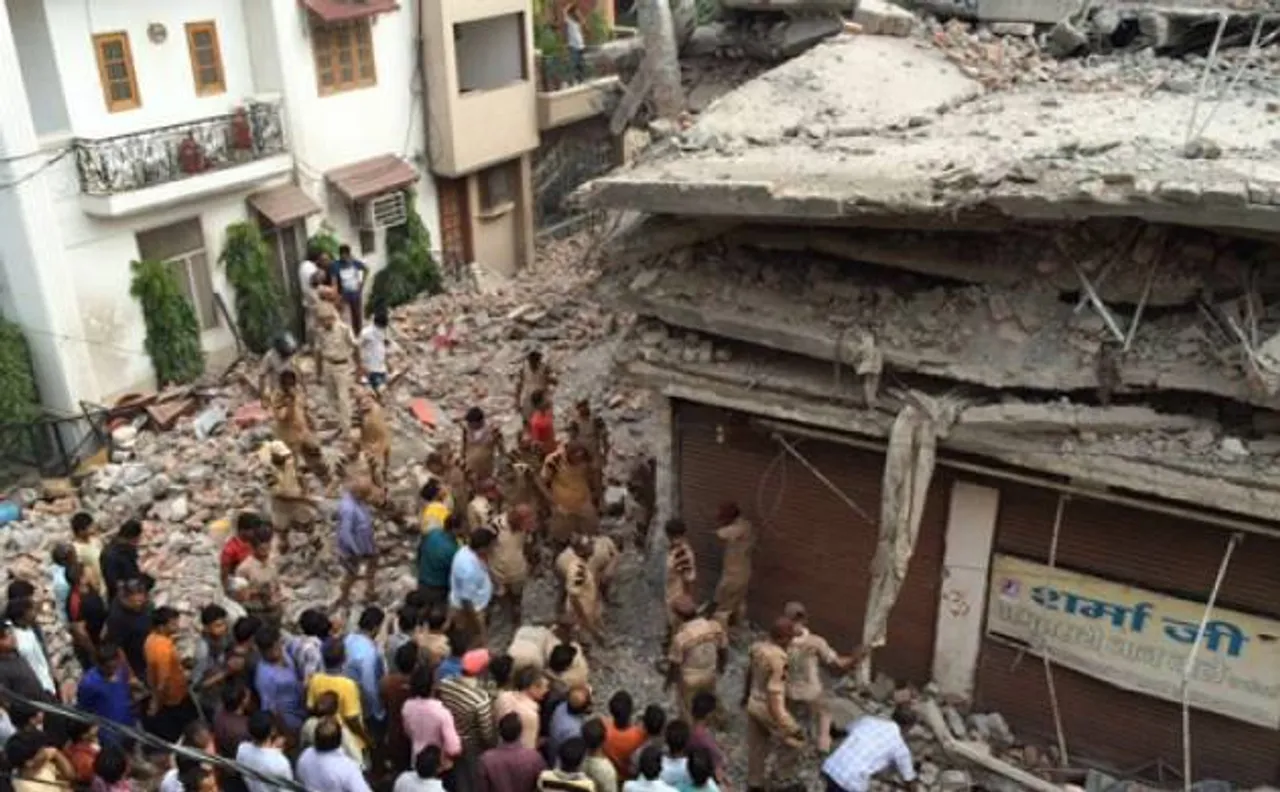 4 killed after building collapses during demolition drive in Meerut