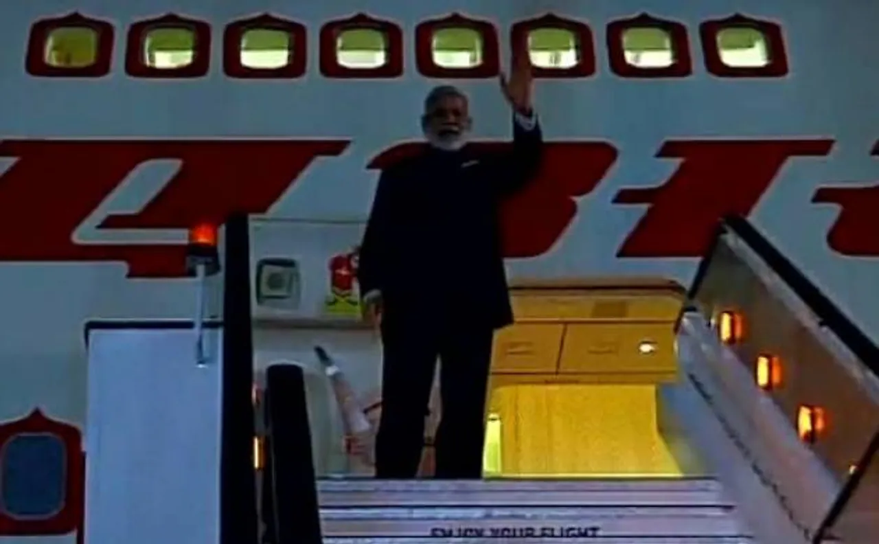 PM Modi leaves for India after concluding four-nation tour