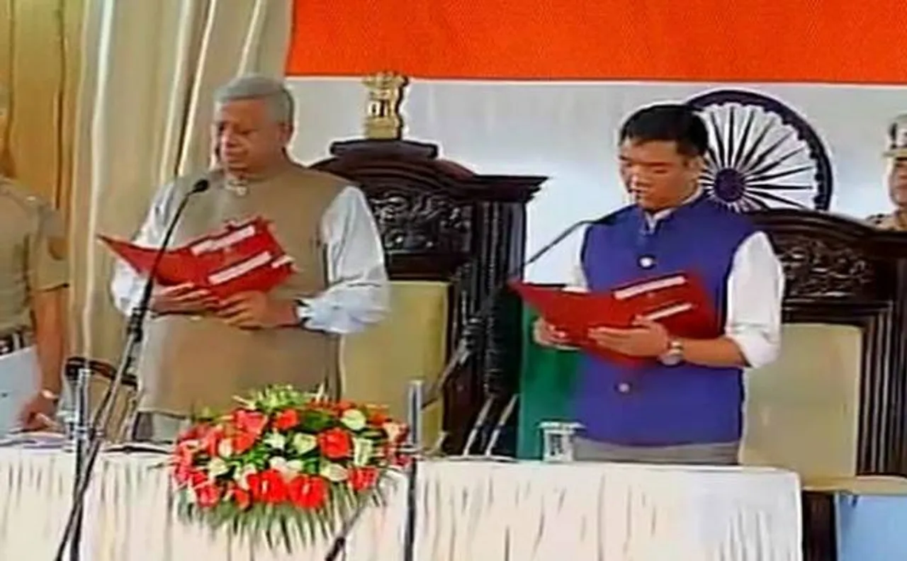 Pema Khandu sworn in as Arunachal Pradesh Chief Minister 
