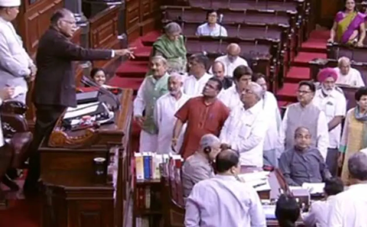 RS adjourns thrice as Opposition protests attacks on Dalits in Gujarat