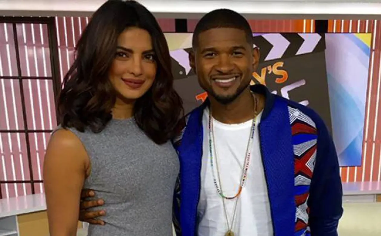 Priyanka Chopra meets American singer Usher
