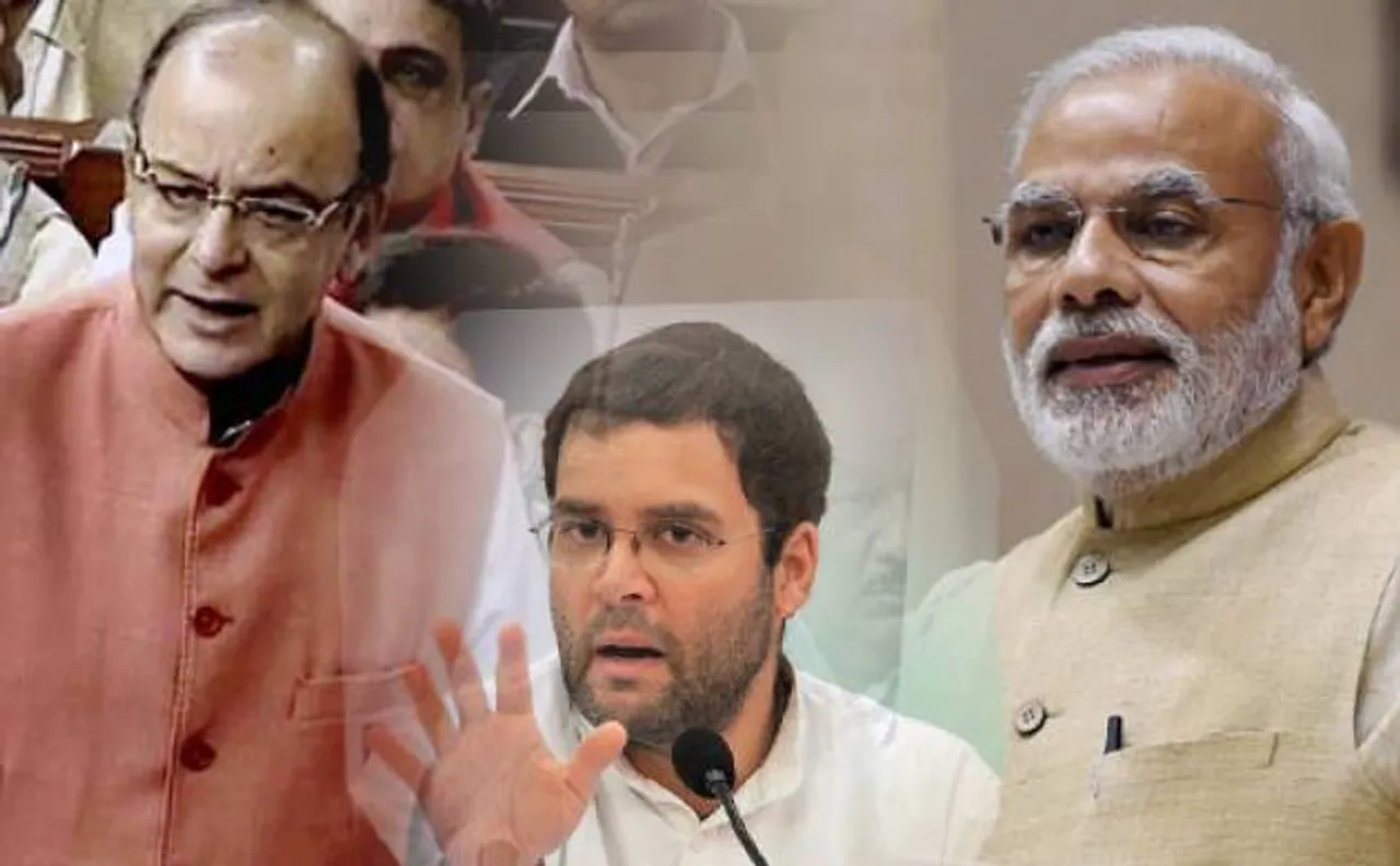 Rahul Gandhi hits at PM Modi over price rise, Jaitley defends NDA