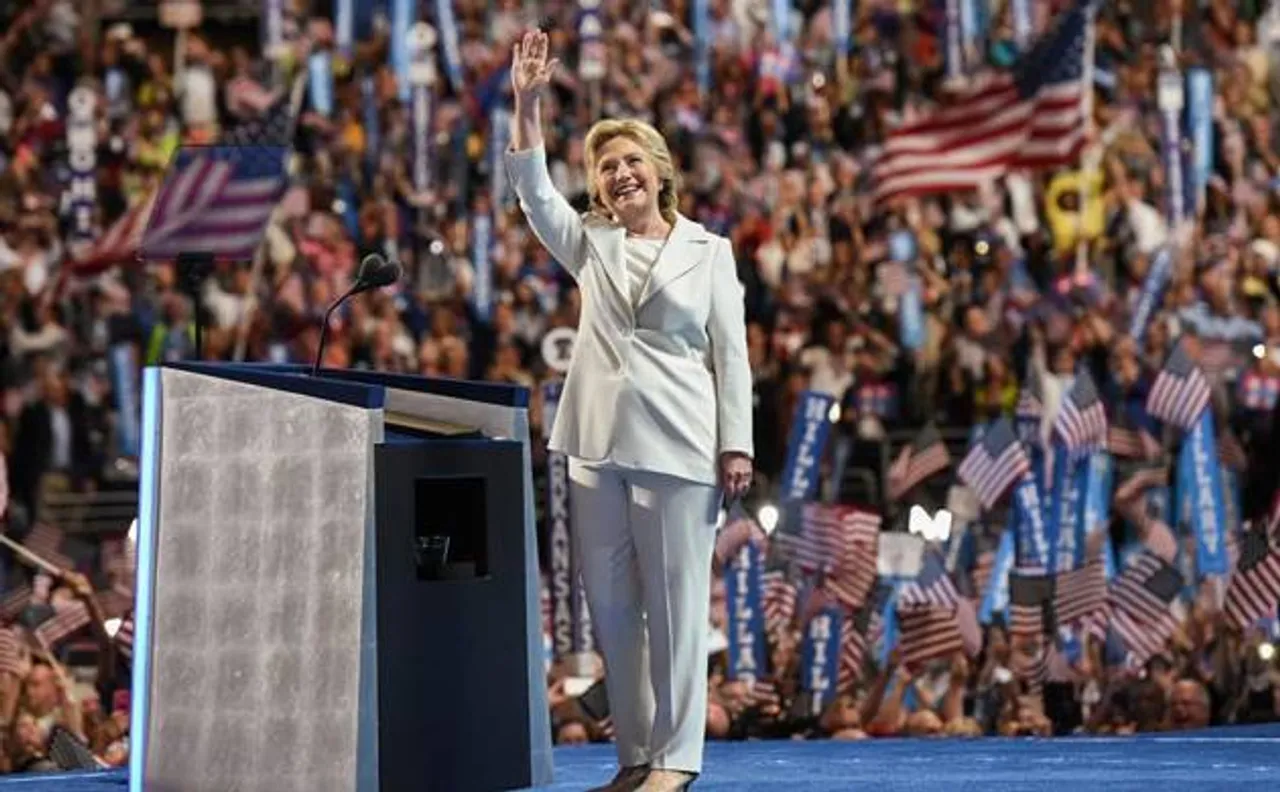 Trump wants us to fear the future, says Hillary Clinton