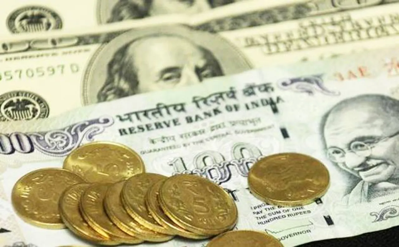 Rupee spurts 26 paise against US dollar