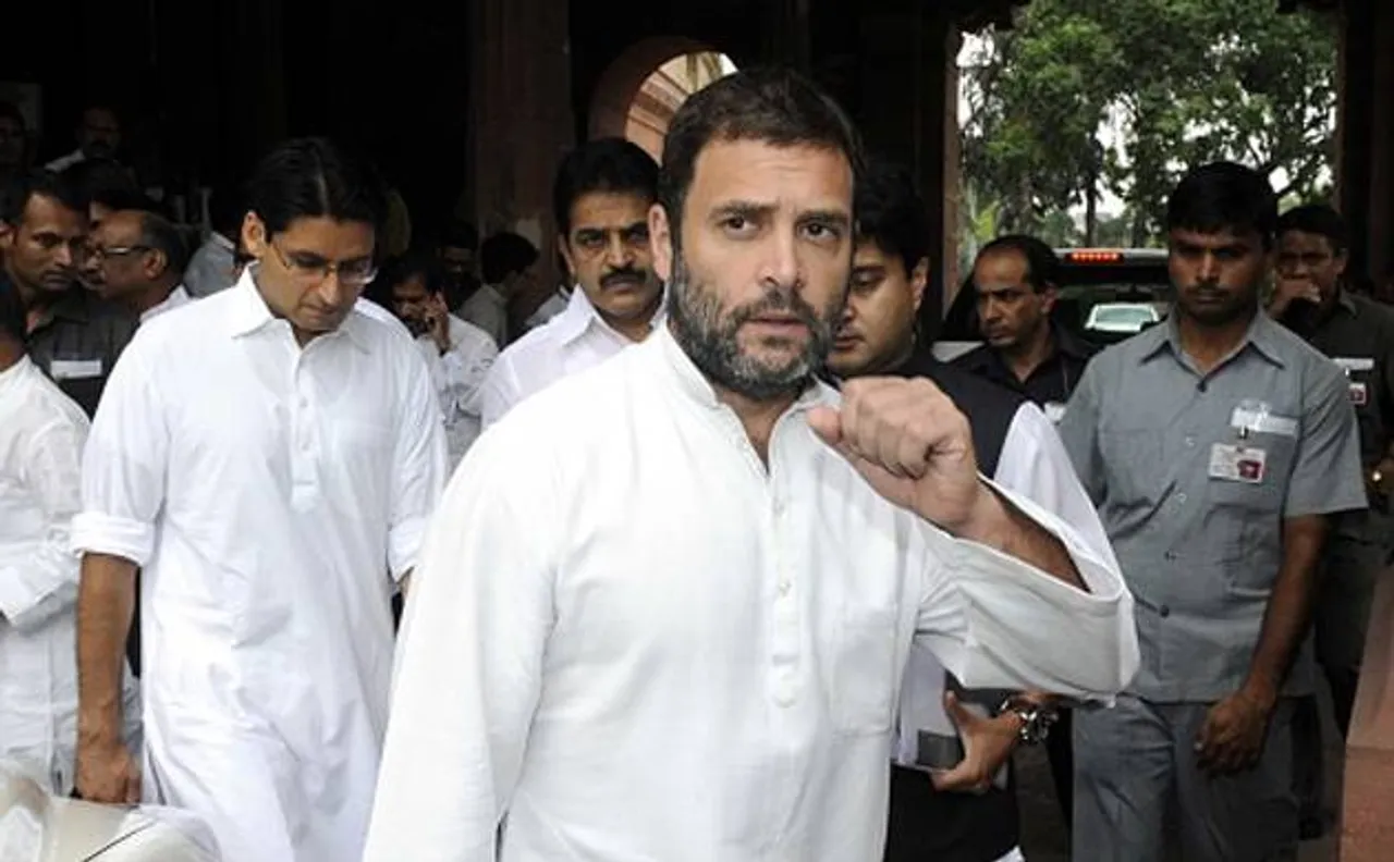 Anandiben a 'scapegoat', Modi responsible for Gujarat ills, says Rahul Gandhi